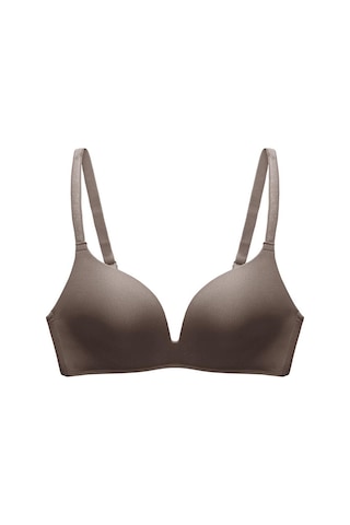 Koyu Gri Fallsweet Hiçbir Tel Dikişsiz Sutyen Ab Fincan Push Up Sütyen Kadınlar İçin Rahat İç Giyim Koyu Gri