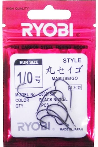 Ryobi High Carbon Maruseıgo Kanca Çapraz Iğne (Siyah-Nickel)