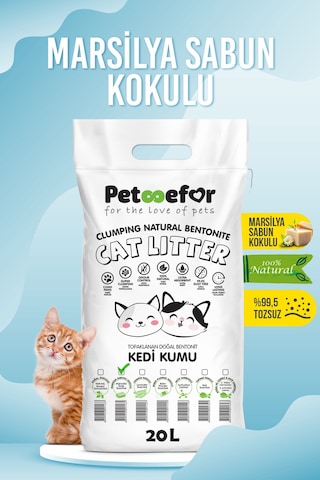 Petefor Marsilya Sabunlu Kedi Kumu 20 L