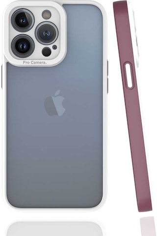 Apple Uyumlu iPhone 13 Pro Uyumlu Zore Mima Kılıf-mürdüm Mürdüm -