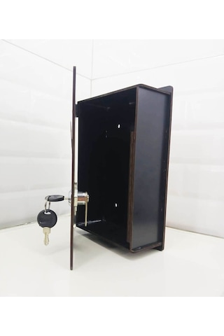 Siyah Küçük Boy Ahşap Dilek Öneri Şikayet Kutusu