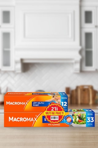 2li Mutfak Paketi Çift Kilitli+33m Streç