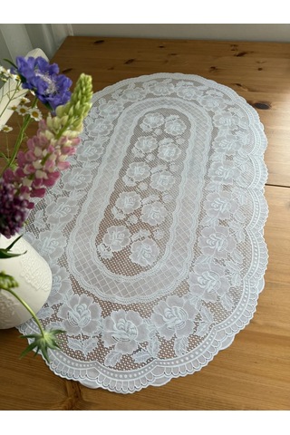 Best Price 34 Masa İçin Oval Beyaz Peçete 450983912 Beyaz