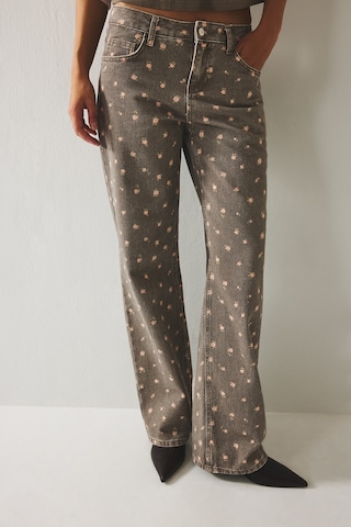 Defacto Çiçekli Straight Fit Normal Bel Düz Paça Gabardin Pantolon I9257ax26aubn298 Kahve-bn298