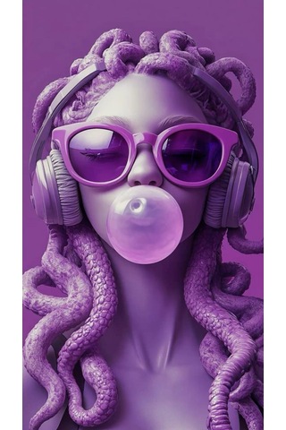 Modern Sanat Medusa Duvar Salon Güzellik Salonu Ofis Dükkan Dekarasyon Kanvas Tablo