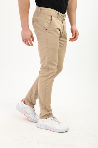 Tom Free Store Erkek Likralı Esnek Yumuşak Dokulu Pamuklu Chino Pantolon Bej