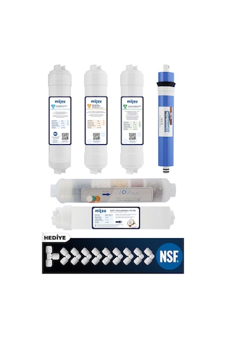 Mil Su Kapalı Kasa Su Arıtma Cihazı 10Lu Filtre Seti