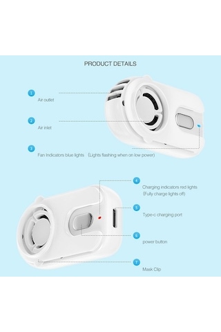 Filtrelenmiş Şarj Edilebilir Maske Fanı Açık Gri Crzb1j Gri Yok Boyun Buharsız 100 Adetten Az