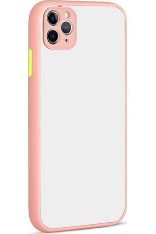 Apple Uyumlu iPhone 11 Pro Max Kılıf Hux Düğme Ve Kapak Zıt Renk Kılıf