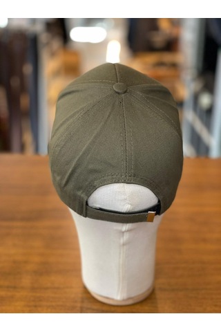 Hamze Türkiye Bayrak Nakış Pamuklu Unisex Cap Şapka Haki