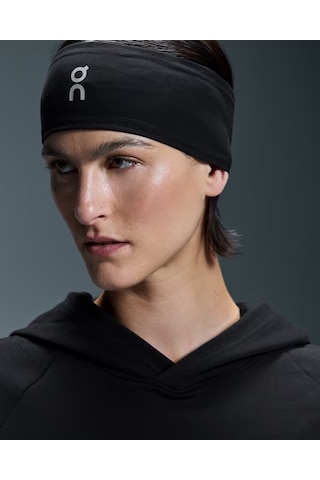 On Core Headband, Soğuk Havalarda Koşu Için Fırçalı Astar Spor Kafa Bandı Aerobik-egzersiz Aletleri Siyah