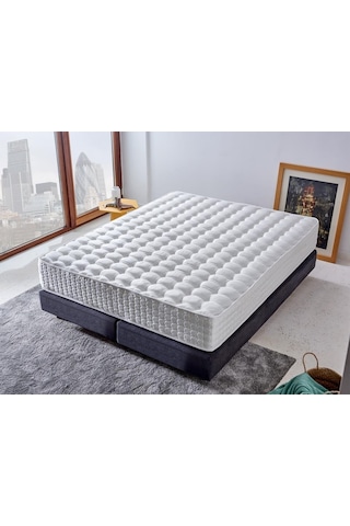 Nironyatak Niron London Yatak 100X200 Cm Tek Kişilik Paket Yaylı Alev Gecikt