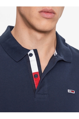 Tommy Hilfiger Tommy Hılfıger Erkek T-shırt Dm0dm15370-c87 Lacivert