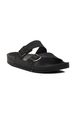 Pierre Cardin Pc-7241 M Siyah Nubuk Erkek Terlik