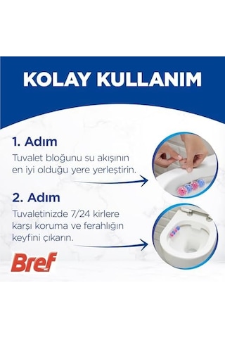 Wc Power Aktiv Çiçek Kokulu 2&apos Li Klozet Temizleme Topları 1 X 2 Adet, Çiçek 2, İkili