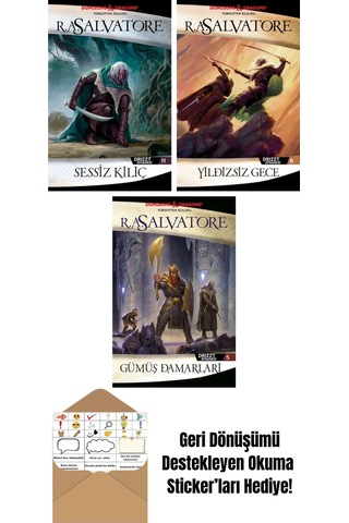 Sessiz Kılıç Drizzt Efsanesi 11. Kitap + Yıldızsız Gece Drizzt Efsanesi 8. Kitap + Gümüş Damarları Drizzt Efsanesi 5. Kitap