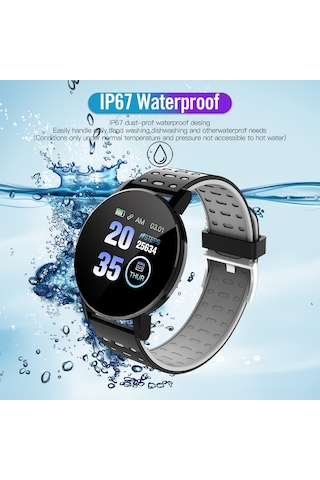 Neevoyu 1.3" Ekran Ip68 Su Geçirmez Akıllı Saat (İthalatçı Garantili)