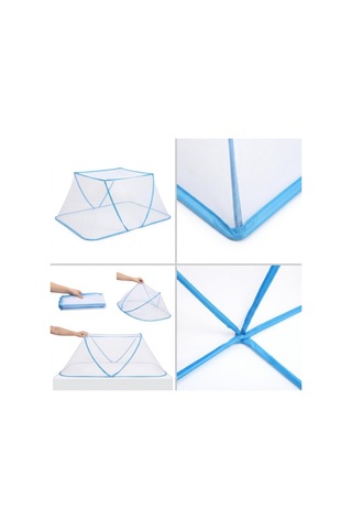 Portatif Bebek Ve Çocuk Sinek Koruyucu Cibinlik Tül 50x125 Cm - Katlanabilir Beşik Ve Yatak Tülü