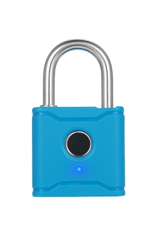 Hallow-t1004d Akıllı Bt Parmak İzi Asma Kilit Şarj Edilebilir,mavi