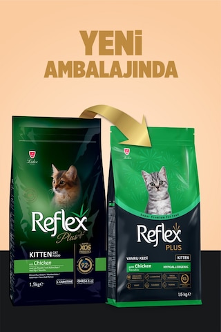 Reflex Plus Hipoalerjenik Tavuklu Yavru Kedi Maması 1,5 Kg