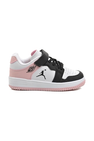 Cool Siyah Pudra Cırtlı Kız Çocuk Sneaker Haykat Kısa F Siyah-pudra