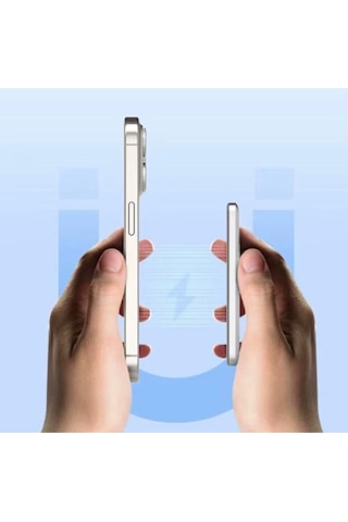 Mercansa Sonx Manyetik Kablosuz Şarj Taşınabilir Alüminyum Alaşım Powerbank- 5000mah Hızlı Şarj Ultra İnce Renkli