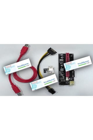 Riser Ver 9 0 PCI E Usb 3 01 1X To 16X PCI E Uzatma Riser Kart