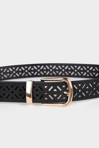 Defacto Kadın Dikdörtgen Toka Suni Deri Jean Kemeri F3359axnsbk27 Siyah