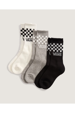 Vans Classic Check Crew Çorap - 3 Çift Karışık