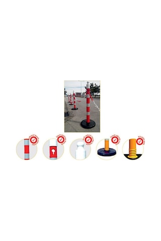 İleri Trafik Dubalı Uyarı Dikmesi 534230907 80 x 1100 MM Reflektifli 10'lu Set