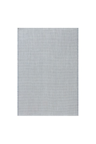 Koza Halı Fresco Ekru Lacivet İskandinav Jüt Yıkanabilir Halı Kilim Balkon Teras Salon Koridor Halısı 20521b, 50 X 80 Açık Indigo
