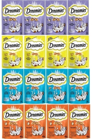 Dreamies Karışık Paket Kedi Ödül Maması 16 x 60 G