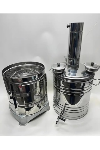 35 Litre Büyük Semaver 3 Demlik Yeri İmkanı