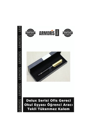 Delux Serisi Ofis Gereci Okul Eşyası Öğrenci Aracı Tekli Tükenmez Kalem Çok Renkli
