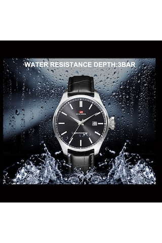 Va Va Voom VA2093 Erkek Saati Kahverengi Kordonlu