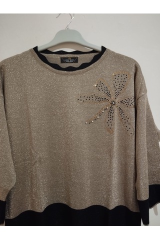 Anne Moda Ankara Üstün Kalite, Kaşmir-pamuk-viskoz Karışımlı Şık Kazak/bluz Açık Vizon