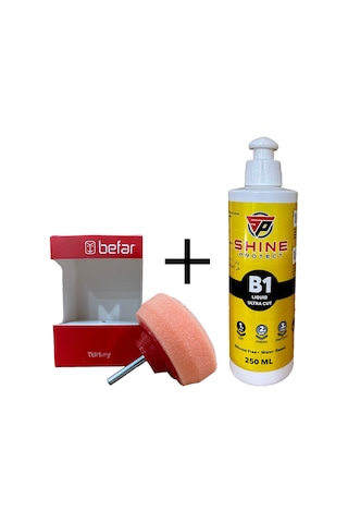 Befar Far Temizleme Süngeri ve 250ml Çizik  Pasta