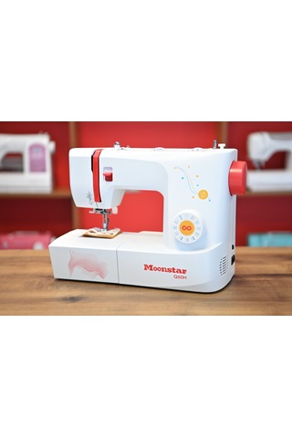 Moonstar Model Q60h Ev Tipi 32 Desenli Düz Dikiş , Zikzak Ve Piko Makinesi Beyaz