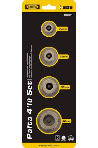 Sgs Pprc 4 Lü Pafta Set 20Mm - 25Mm - 32Mm - 40Mm -