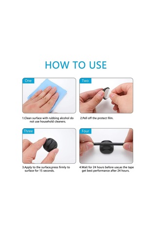 Teltree Kablo Yönetimi Seti 173 Parça - Otomatik Yapışkan Kablo Klipsi, Kablo Bağlayıcı, Duvar Kablo Sabitleyici Ve Sabitleme Bağlayıcıları