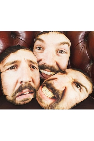 Yüz Kafa Fotoğraflı Yastık Kişiye Özel Çok Renkli