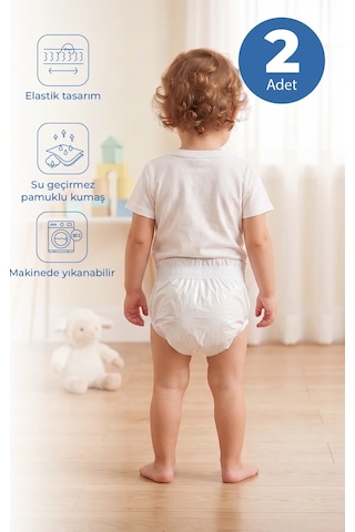 Babyjem Alıştırma Külodu 2li Set 3 Yaş Beyaz