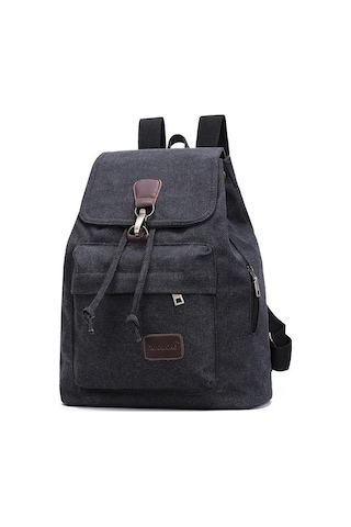 Ganzhoushop Yeni Tuval Stil Sırt Sırt Sırt Retro Okul Moda Kapasiteli Kalite Kadın İyi Günlük Günlük Çantası Çantası Çantaları Büyük Black Ze Siyah