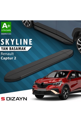 S-dizayn Renault Captur 2 Skyline Siyah Yan Basamak 183 Cm 2020 Üzeri A+ Kalite
