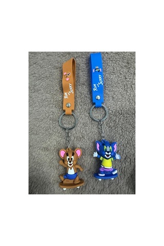 2 Li Patenli Tom Ve Jerry Anahtarlık 24221418