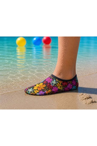 Gripptoes Kaymaz Damla Tabanlı Deniz&havuz Çorabı J1 Çok Renkli