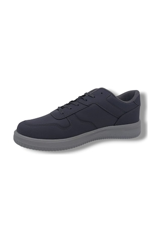 Zerhan Lutton 4555 Unisex Füme Bağcıklı Kalın Taban Büyük Numara Spor Ayakkabı 45 46 47 48 Füme