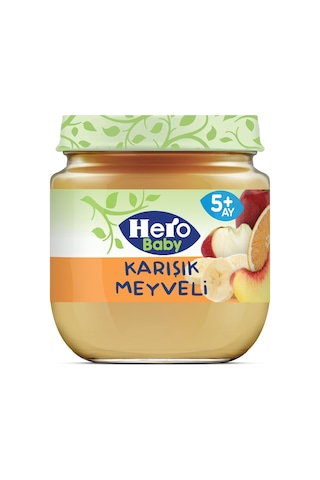 Hero Baby Karışık Meyveli 5+ Ay Kavanoz Maması 125 G