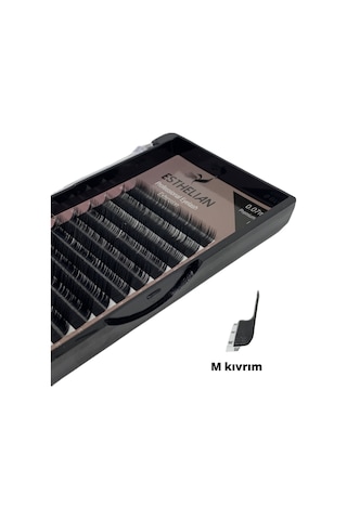 Esthelian İpek Kirpik M Kıvrım 0.07 MM Mix Boy