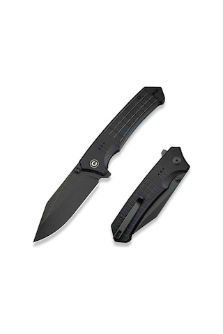 Civivi Tacticorix Black G10 Handle Black Stonewashed Nitro-v Blade Blade Kamp Çakı Siyah